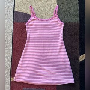 American Eagle Striped Pink Mini Dress Summer Beach Casual
